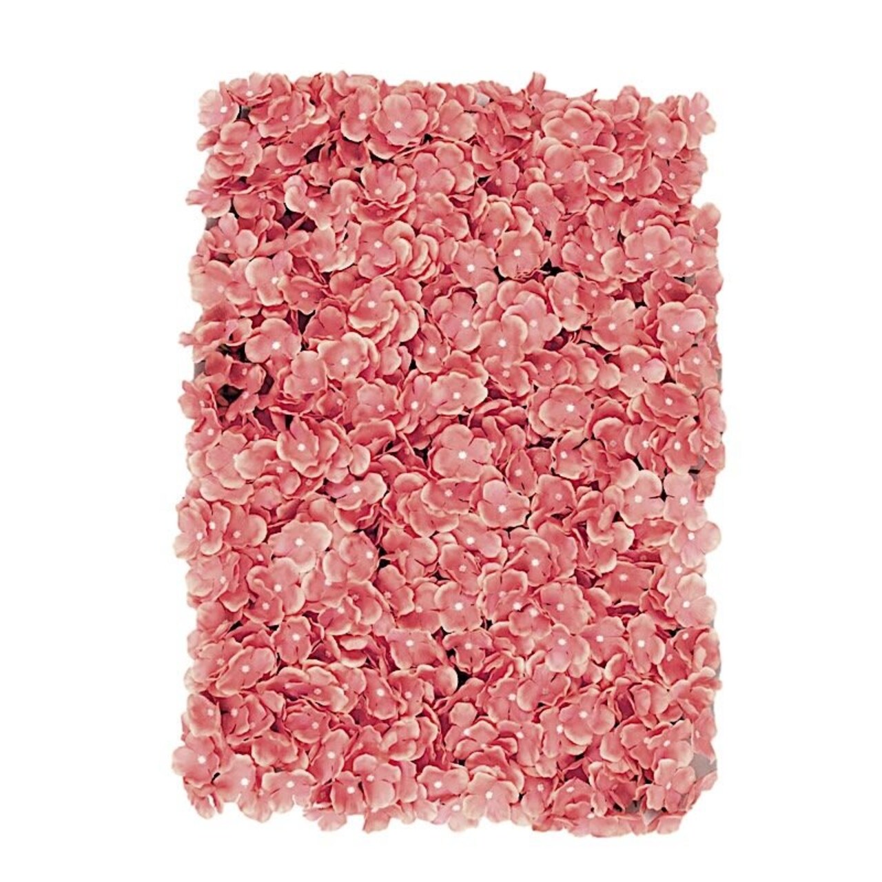 4PCS Silk Hydrangea Flower Wall Panel – UV Protected Artificial Floral Backdrop for Events & Décor (11 sq ft Coverage)